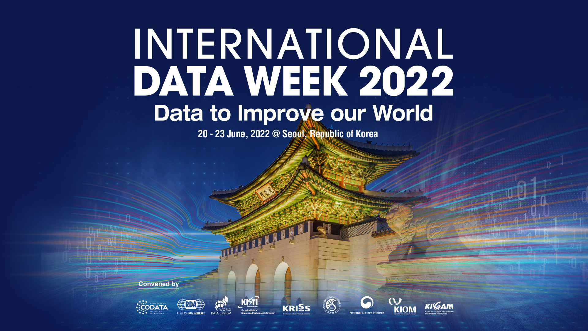 International Data Week 2022 Data to improve our World