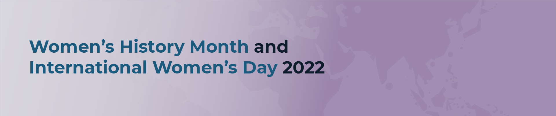 Women's History Month and International Women's Day 2022