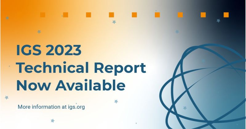 Image for the Tweet beginning: The IGS Technical Report for